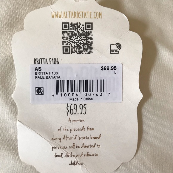 Altar’d state Britta pale banana dress - Picture 4 of 4